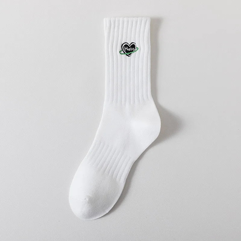 Calcetines bordados icónicos