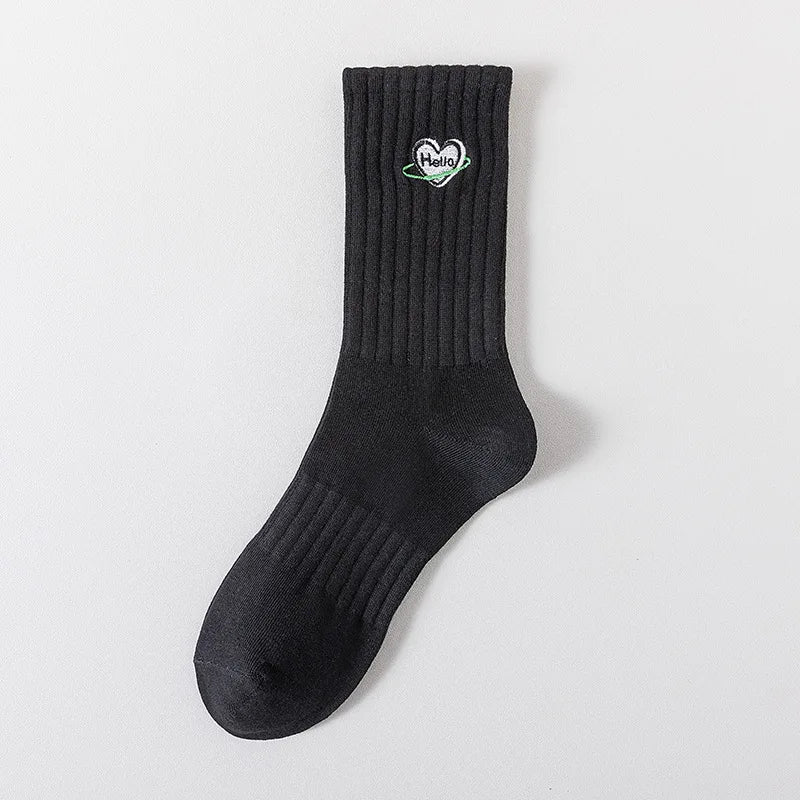 Calcetines bordados icónicos