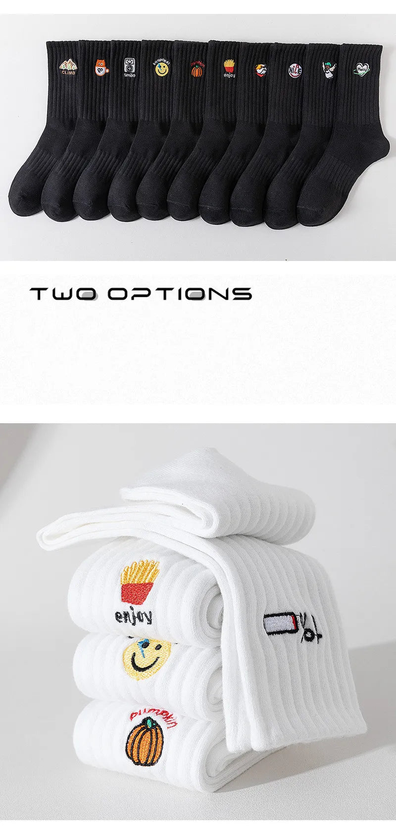 Calcetines bordados icónicos