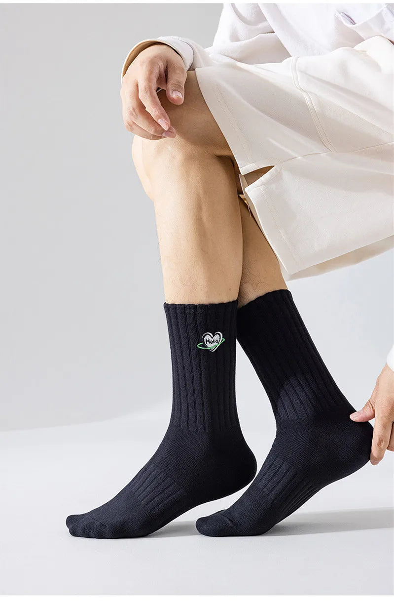 Calcetines bordados icónicos