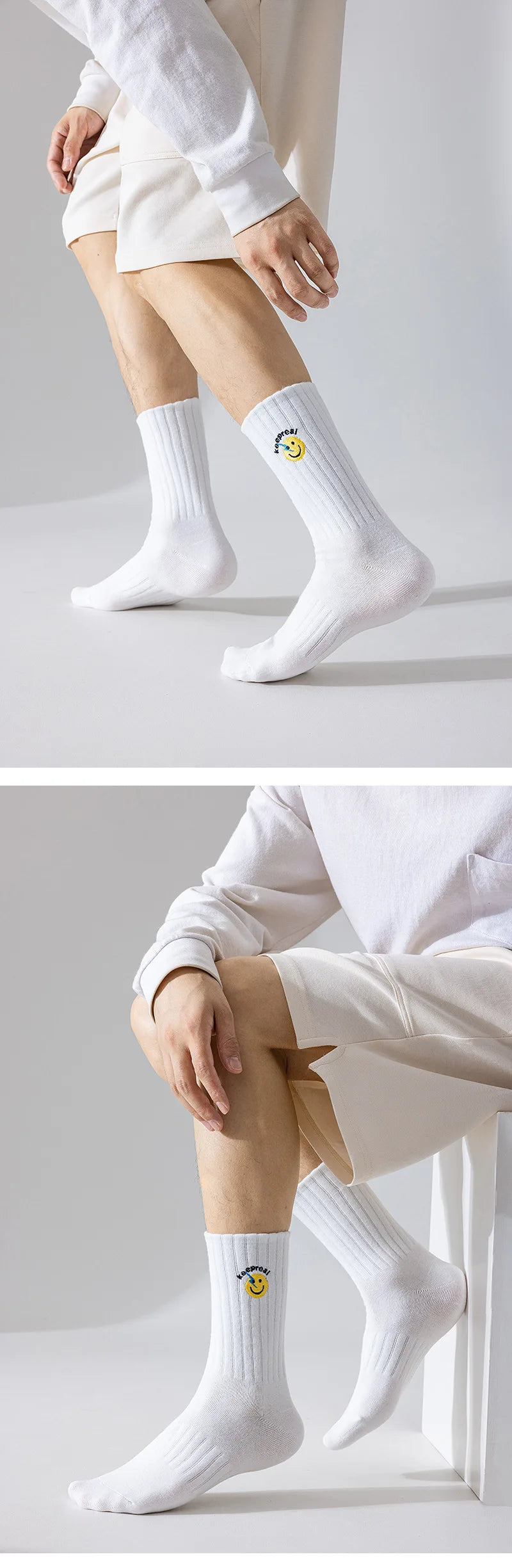 Calcetines bordados icónicos