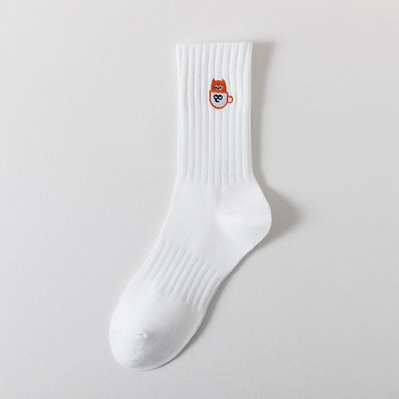 Calcetines bordados icónicos