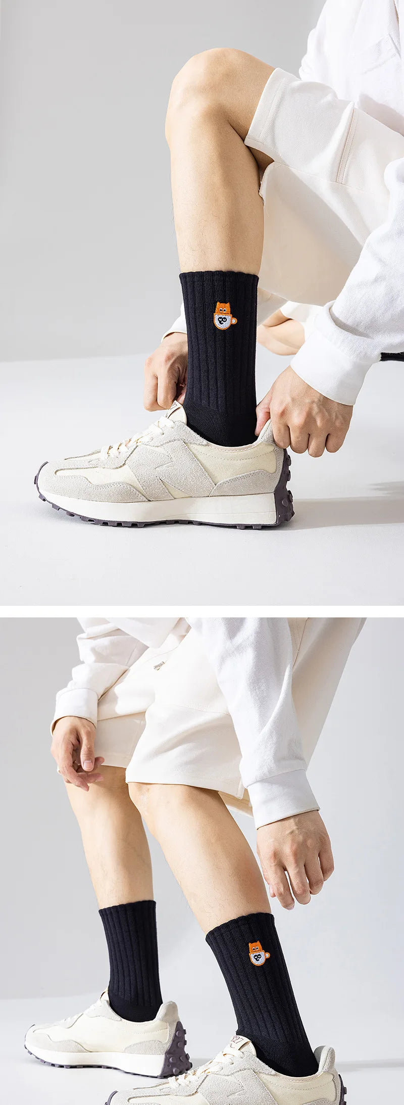 Calcetines bordados icónicos